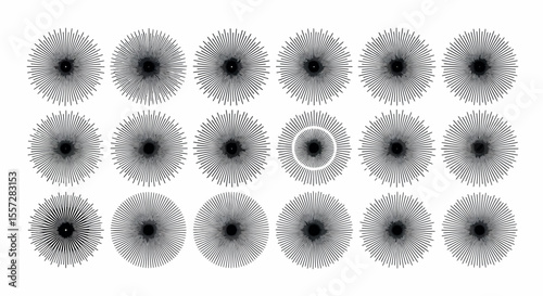 Abstract Concentric Pattern with Highlighted Element