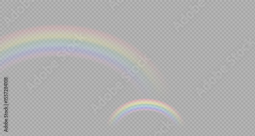 Rainbow icon, rainbow. Raindrops on transparent background. Rainbow shimmering on a transparent background. Downpour, hail rainy weather. png