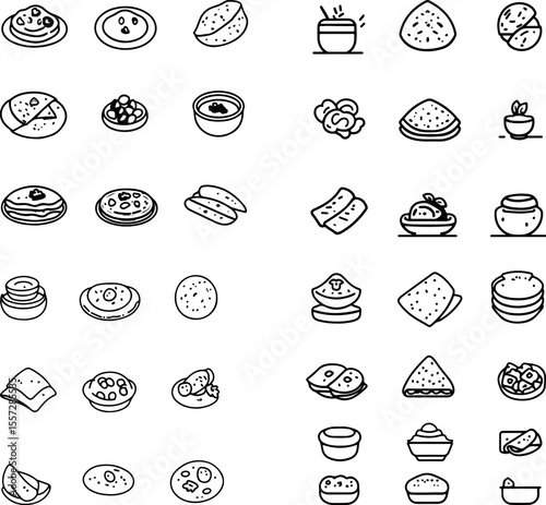 paratha Indian cuisine flatbread food icon whole wheat stuffed bread food design food art crispy food styling food presentation tandoori paratha paratha dish food garnish traditional