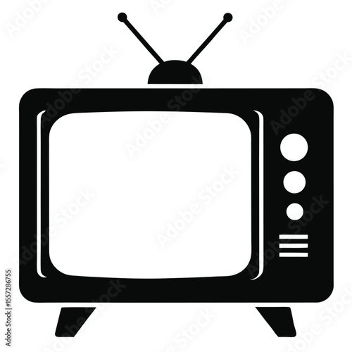 retro tv vector illustration