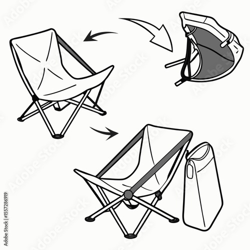 Foldable camping chair assembly instructions diagram