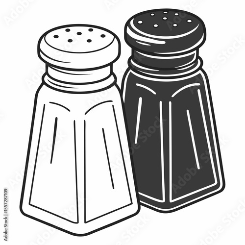 Salt Pepper Shakers Duo seasoning condiment