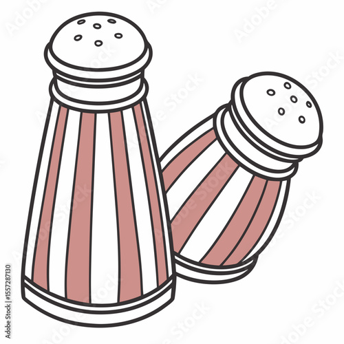 Striped salt pepper shakers salt shaker kitchenware