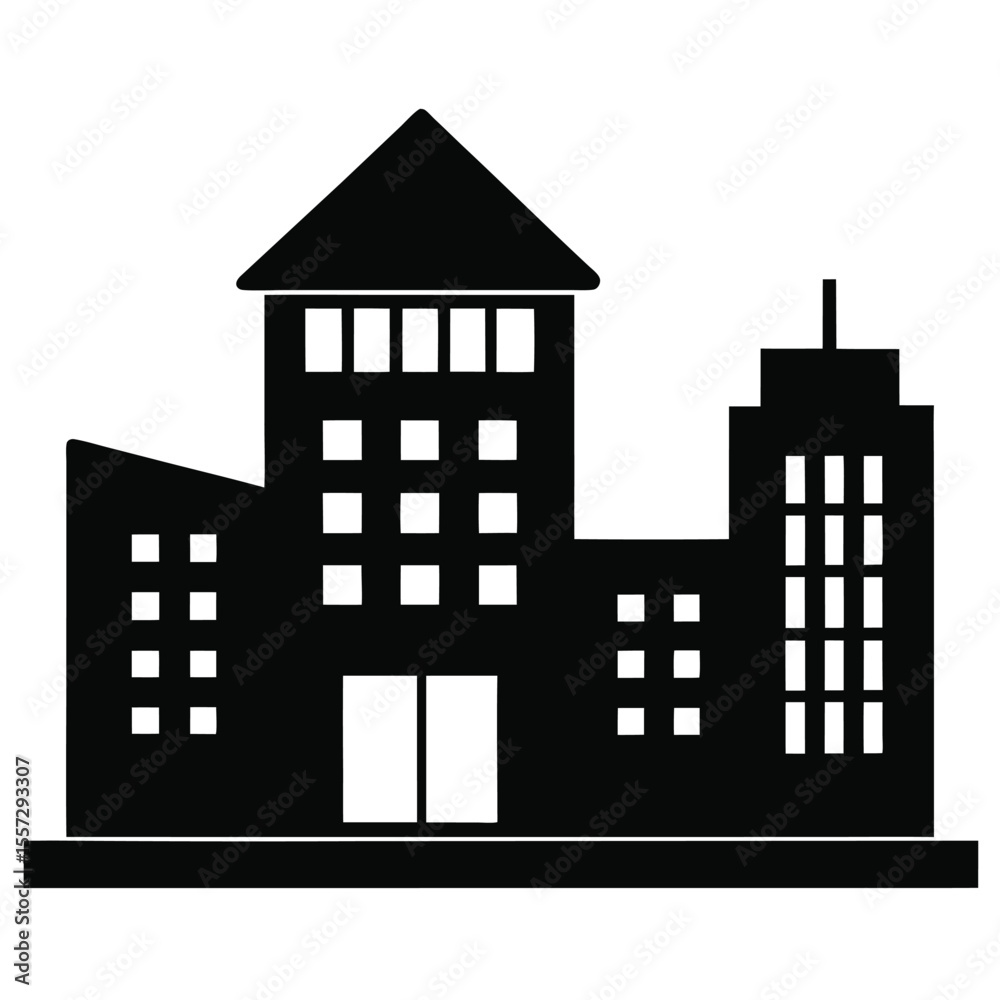 set of buildings vector set of buildings vector