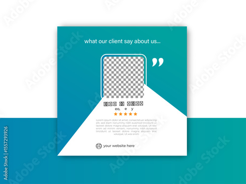 testimonial design template client feedback