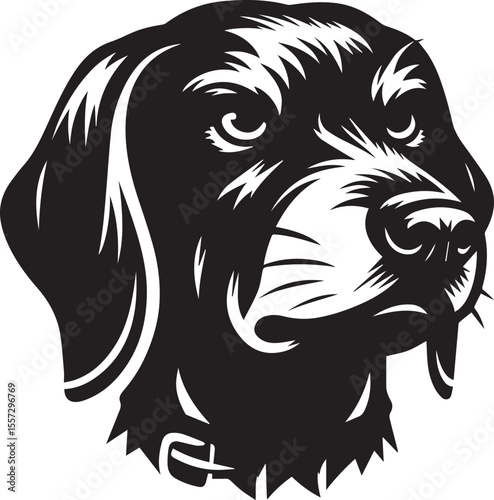 Wallpaper Mural angry dog head vector illustration, angry dog head vector icon, angry dog head logo vector Torontodigital.ca