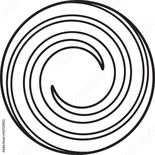 Fototapeta Naklejka Na Ścianę i Meble -  abstract amazing spiral line cyclone shape ball vector design