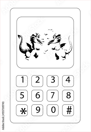 calculator icon set. calculator with numbers