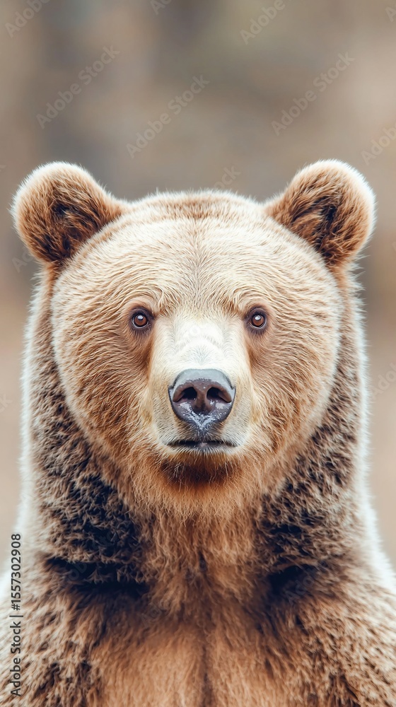 Grizzly bear portrait in the wild Grizzly bear portrait in the wild