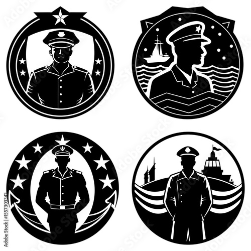 Silhouette illustration of four hoodies with zippers and hoods in various angles and perspectives
