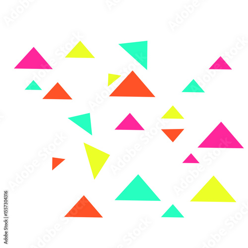 Free Download Colorful Triangle Shapes - GFXLoad