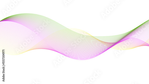 Smooth wavy pink background. Light red abstract illustration.