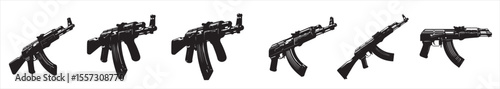 gun silhouette vector design.