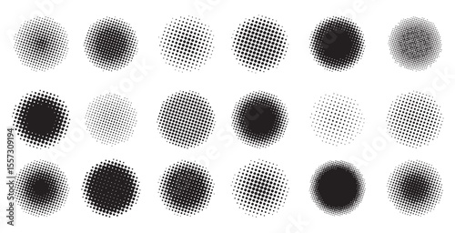 halftone design elements