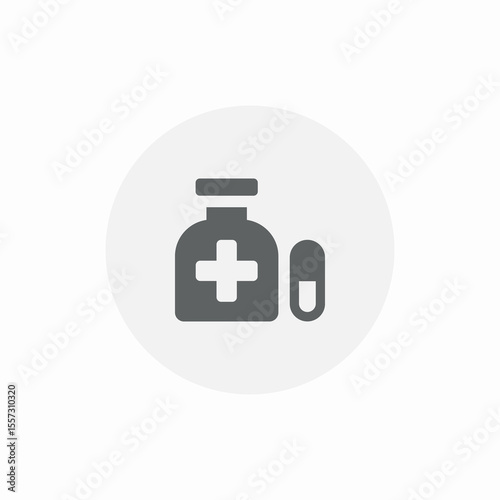 capsule container icon sign vector