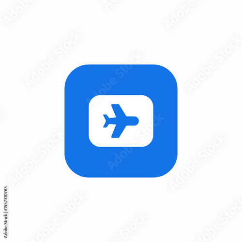 flight application icon sign vector