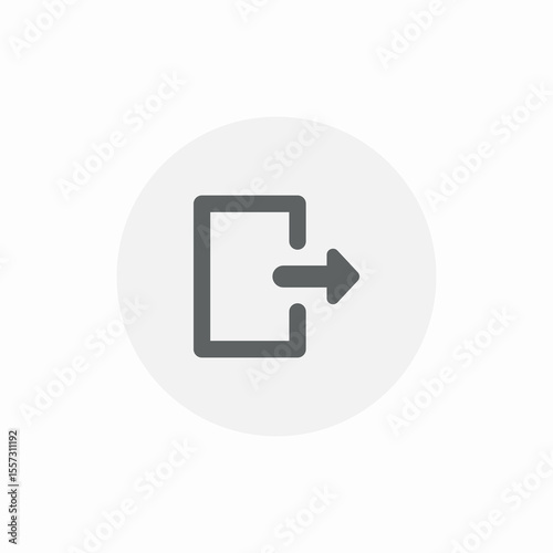 log out device icon sign vector