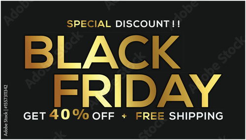 Gradient black friday landing page template