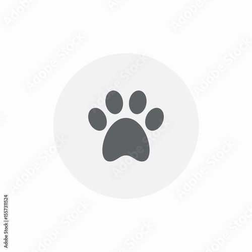 paw pet icon sign vector
