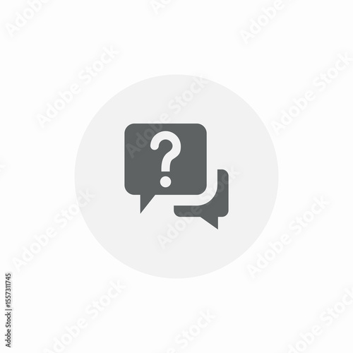 question bubbles icon sign vector