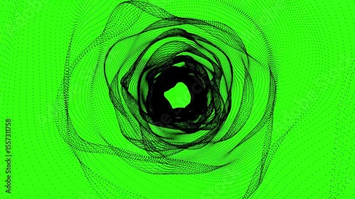 Digital cycled rotating  futuristic glowing textured tunnel background, deep motion intro cinematic technology 4k animation