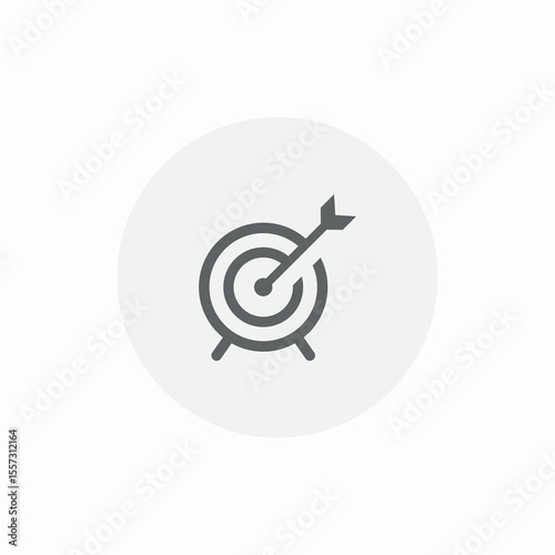 target arrow success icon sign vector