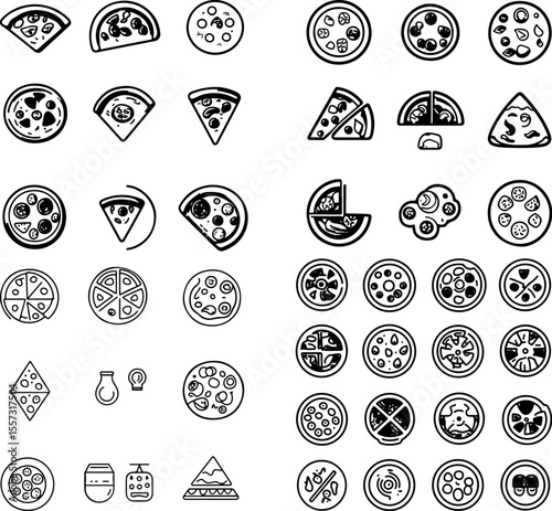 pizza icons pizza illustration pizza vector Italian pizza pizza slice whole pizza pepperoni pizza cheese pizza veggie pizza Margherita pizza gourmet pizza artisan pizza rustic pizza p