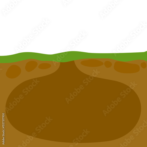 Underground Den Burrow Illustration