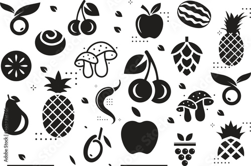 Fruit and Vegetables Icons - Big Series