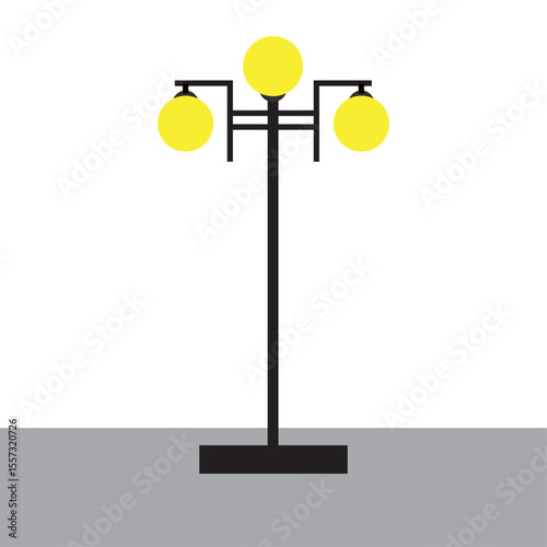 Street item art vector, illustration and flat design for social.