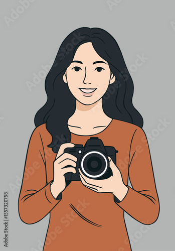 girl with camera
