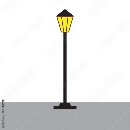 Street item art vector, illustration and flat design for social.