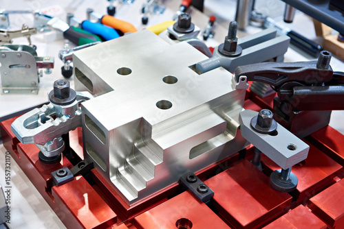 Foto Metal part and lever clamps