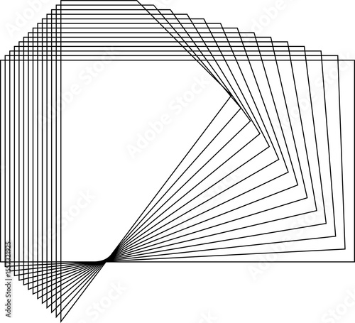 Rectangle blended lines border design. Technology concept