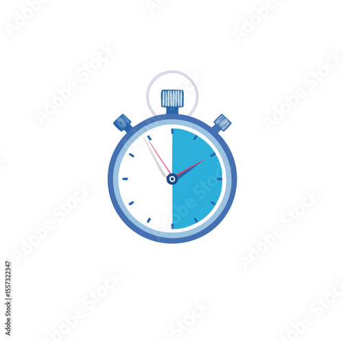 Blue stopwatch timer