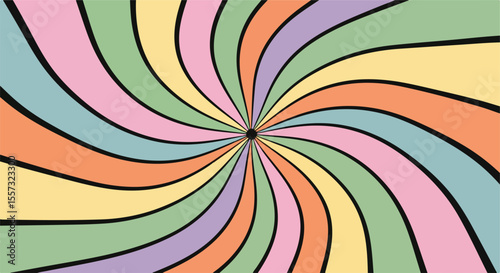 A Colorful Psychedelic Swirl Background