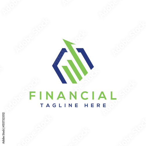 modern financial logo design creative marketing accounting business company startup