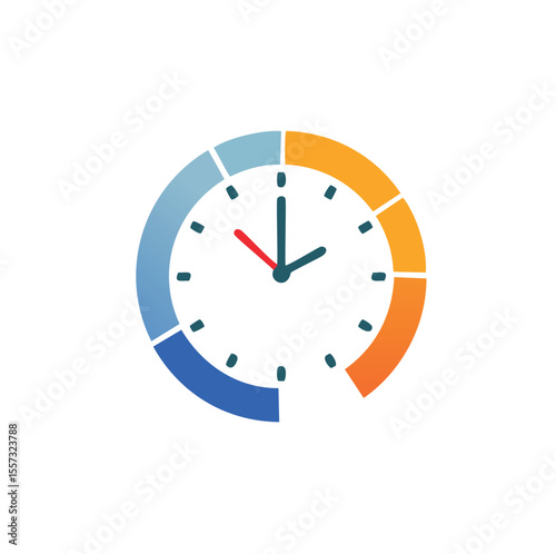 Colorful Clock Dial