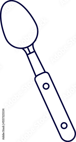 Vector illustration of a spoon