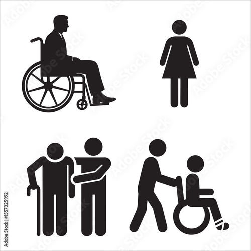 disabled person sign