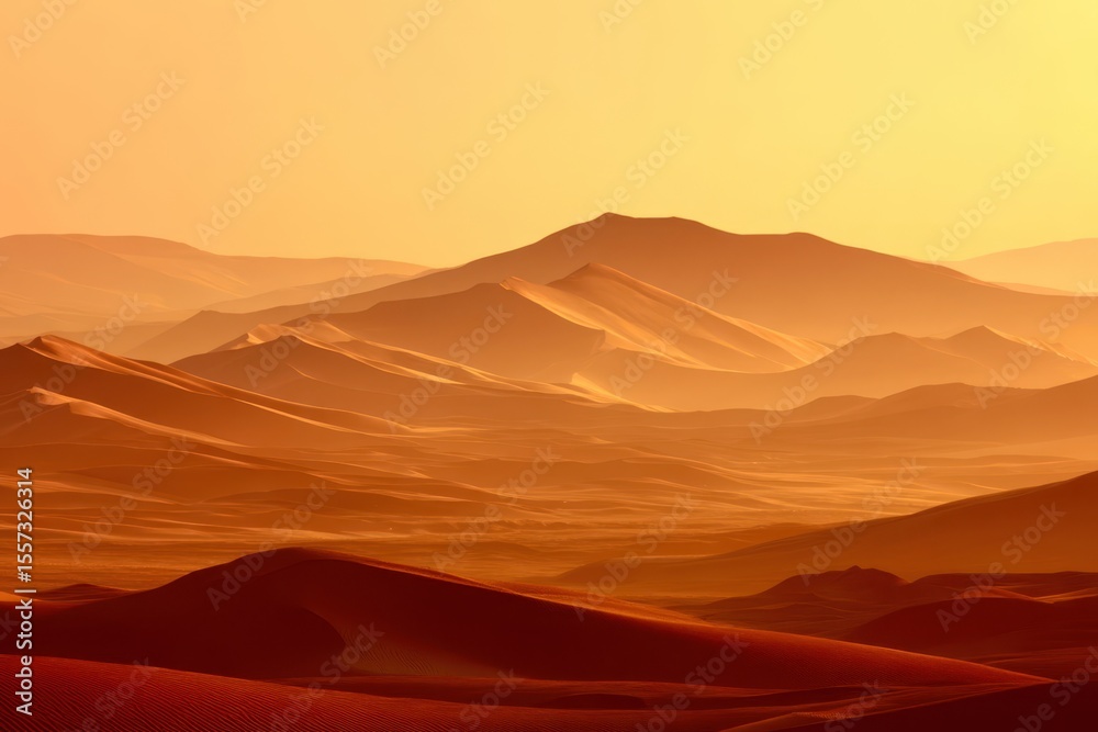 Naklejka premium sunset in the mountains