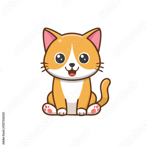 Orange Cat Sitting