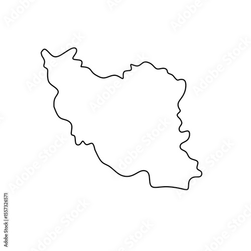 Blank Iran Map for Learning