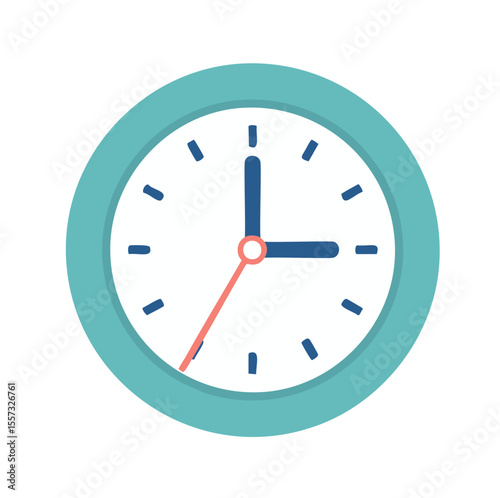 Teal clock face