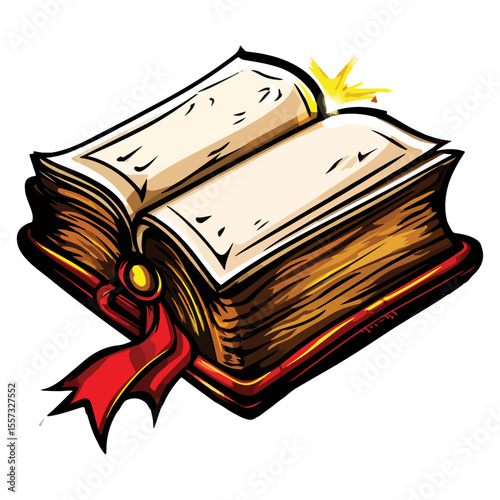 Holy bible. Flat illustration of holy bible vector icon for web design