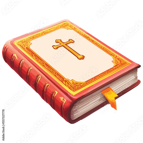 Holy bible. Flat illustration of holy bible vector icon for web design