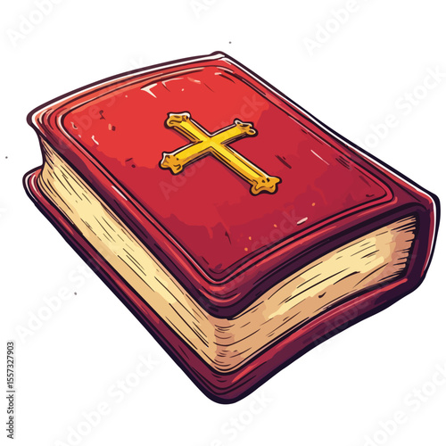 Holy bible. Flat illustration of holy bible vector icon for web design