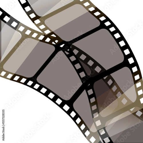 Set of vector film strips .Vector illustration of 10 EPS.stampunk style