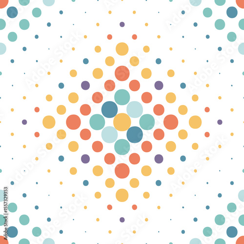 Seamless dotted pattern background. vector, svg, retro style, vintage colors. dotted background, 