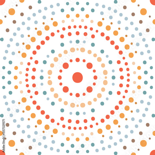 Seamless dotted pattern background. vector, svg, retro style, vintage colors. dotted background, 